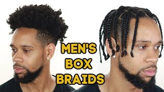 HOW TO MENS BOX BRAIDS on TYPE 4 NATURAL HAIR [upl. by Niwdla]