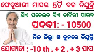 February Month Top Odisha Government Jobs 2024  Odisha Govt Jobs Recruitment 2024 [upl. by Parfitt191]