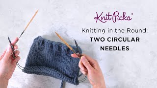 Knitting in the Round on Two Circular Needles [upl. by O'Dell]