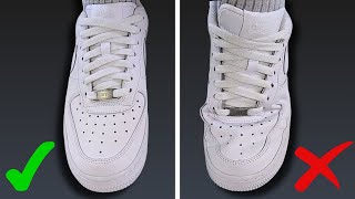 HOW TO PREVENT CREASES IN AIR FORCE 1s Best Way [upl. by Anawahs]