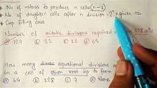 Mitosis and meiosis numericals  biology problems  tntvkt tricks series [upl. by Convery912]