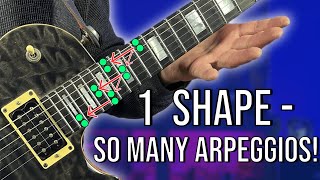 The Ultimate Arpeggio Trick  One Shape To Play Them ALL [upl. by Jemina]