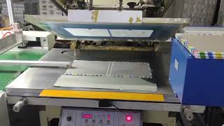 Fully automatic flatbed screen printing machine， Printing speed 6001200time [upl. by Brigg]