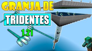 ✅GRANJA de TRIDENTES 121 Minecraft Bedrock [upl. by Libna]