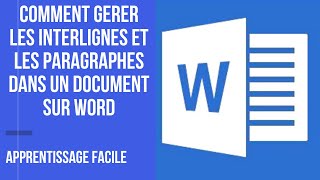 comment gérer les interlignes et paragraphes sur Word [upl. by Aaberg]