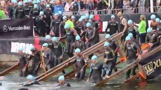 Swim start Ironman Kalmar 2016 [upl. by Keely404]