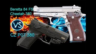 CZ P07 380 Vs Beretta 84FS Cheetah 380 [upl. by Suiravat]