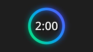 2 Minute Timer with Alarm ⏱️  Two Minute Countdown Progress Bar [upl. by Anwahsal]