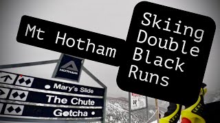 Skiing Double Black Runs at Mt Hotham [upl. by Ardiek659]