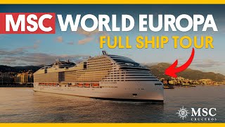 👉MSC WORLD EUROPA  Tour COMPLETO 🔥 TODAS SUS CUBIERTAS Y CABINAS ✅FULL SHIP TOUR [upl. by Ssew]