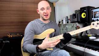 Using Pentatonic Scales 2  Bass Lesson with Scott Devine L51 [upl. by Biondo]