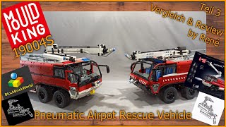 Wo ist der Unterschied  Teil 3  Mould King 19004 vs 19004S  Pneumatic Airport Rescue Vehicle [upl. by Nortyad715]