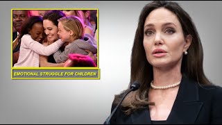 Angelina Jolies Emotional Struggle As She Hiding Deep Sadness From Her Children [upl. by Vano]