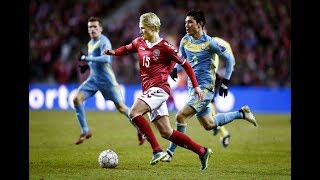 Kasper Dolberg debut goal for Denmark [upl. by Annehsat]