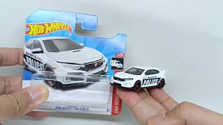 Hot Wheels 2018 Honda Civic Type R with Police Liver unboxing dan review [upl. by Alehc251]