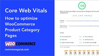 How to optimize WooCommerce Product Category Pages for Core Web Vitals [upl. by Cherilyn502]