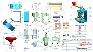 Universal Joint Parts amp Assembly in Solidworks [upl. by Sheldon488]