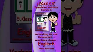 Englisch 5Klasse Modal auxiliaries Interaktive Arbeitsblätter PDF Legakulie shorts [upl. by Tarrsus]