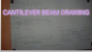 Cantilever beam drawing [upl. by Ymarej]