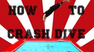 Trampoline Tutorials  How to Crash Dive 34 Front flip [upl. by Mehta]