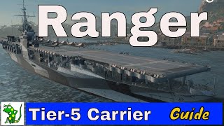 USS Ranger American Carrier World of Warships Legends  Guide [upl. by Sukramaj]