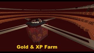 Minecraft GoldXPFarm  schematic [upl. by Trilbie]