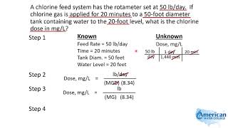 Water Treatment Math  Chlorine Dose Calculation [upl. by Aicssej]