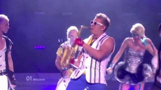 Moldova Eurovision 2010 saxophone guy HD [upl. by Siva]