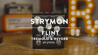 Strymon Flint Tremolo amp Reverb  Reverb Demo Video [upl. by Akinehc]