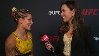 Luana Pinheiro quotSabia que seria uma guerra de três roundsquot  UFC 287 [upl. by Vernier]