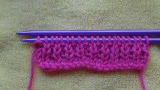 Knitting Rib for Beginners cast on kn pu amp Rib [upl. by Elocim]