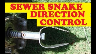 How to get a drain snake cleaner cable through tees going the right way [upl. by Aeneus]