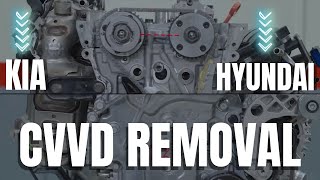 CVVD Removal amp Installation on KIA amp Hyundai Gamma 2 Engines  Variable Valve Duration kia engine [upl. by Naggem]