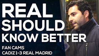 Cadiz 13 Real Madrid  A stupid mistake can cost Real the Copa  FAN CAMS [upl. by Aileek]