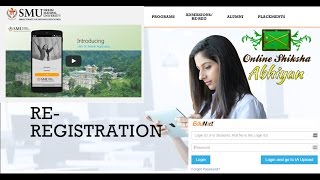 Smu Online Re Registration Via EduNxt  SMUDE Myzone Portal [upl. by Naashom]