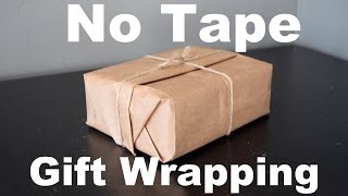 No Tape Gift Wrap  Christmas Gift Wrapping For Guys [upl. by Jodi]