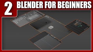 Blender for beginners  layout  part 2 tutorial [upl. by Nagaer]