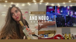 Vlog Meu ano novo sozinha em NYC  abandonada pela host family melhores do ano e a chegada de 2024 [upl. by Frannie]