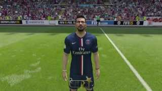 Fifa 15 Demo  PSG Player Faces [upl. by Ultima]