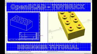 OpenSCAD Tutorial for Beginners  Model a Toy Brick [upl. by Juxon]