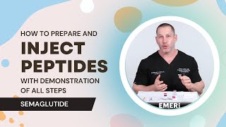 HOW TO PREPARE AND INJECT PEPTIDES WITH DEMONSTRATION OF ALL STEPS  SEMAGLUTIDE  Dr Jason Emer [upl. by Elpmid]