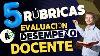 💥CUALES son LAS RUBRICAS de EVALUACIÓN de 😎DESEMPEÑO DOCENTE minedu [upl. by Damon]