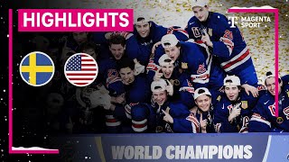 Schweden  USA  IIHF U20 EishockeyWM  MAGENTA SPORT [upl. by Atarman]