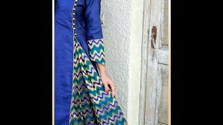 Front pleated kameez simple method DIY [upl. by Kalagher946]