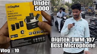 Unboxing Best Wireless Digitek DWM 107 Microphone Under 5000 Full Detail Review [upl. by Aninat]