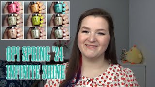 OPI Infinite Shine Spring 2024  Live Swatch Review [upl. by Bushey942]