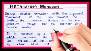 What is retreating monsoonDefinition of retreating monsoon  Retreating monsoon kise kahate hain [upl. by Fabron]