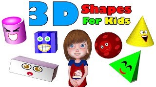 3D Shapes for Kids  Educational Shapes Song to Help Children Learn 3D Shapes Noodle Kidz S01E01 [upl. by Hortensa300]