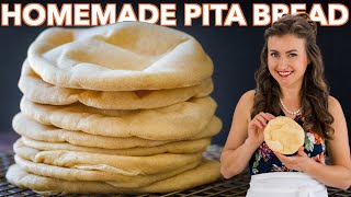 Pita Bread Recipe 2 Easy Ways [upl. by Ykcim]