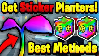 How To Get Sticker Planters FAST Best Methods  Bee Swarm Sticker Update [upl. by Fellner]